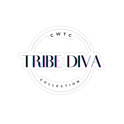 CWTC Tribe DivaBlue Scheme Transparent Outdoor Stickers Die-Cut
